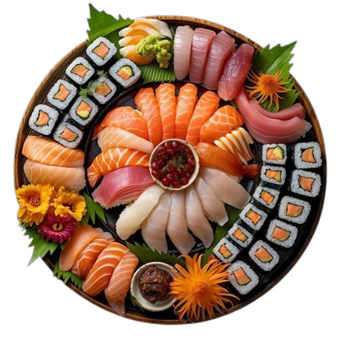 A spinning sushi dish.